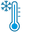 Temperature Blue Thermometer Pointer