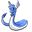 Pokemon Dratini and Dragonair Pixel Blue Pointer