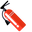 Minimal Fire Extinguisher Red Pointer