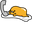 Gudetama on the Phone Gray Orange Yellow Pointer