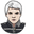 My Chemical Romance Gerard Way White and Black Pointer