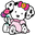 Sanrio Spottie Dottie and Bow Pink and White and Yellow Pointer