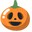 Minimal Halloween Pumpkin Orange and Green Pointer