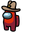 Among Us Red Character in Cowboy Hat Pointer