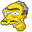 The Simpsons Morty Szyslak and Wig Yellow Pointer