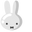 Minimal Miffy White Pointer