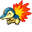 Pokemon Cyndaquil Pixel Yellow Orange Pointer