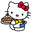 Hello Kitty and Pie White Pointer