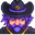 Stardew Valley Wizard Black Purple Pointer