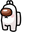 Among Us White Molang Character Pointer