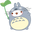 Kawaii Totoro Molang and Piu Piu Gray White Pointer