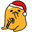 Gudetama and Candy Cane Orange Red Pointer