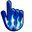 Blue Flame on Blue Background Pointer