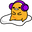 Gudetama and DJ Headphones Purple Yellow Pointer