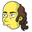 The Simpsons Aaron Burr and Gun Yellow Brown Pointer