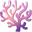 Minimal Gradient Coral Pink Purple Pointer