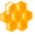 Minimal Honeycomb Yellow Orange Pointer