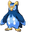 Pokemon Piplup and Prinplup Pixel Blue Yellow Pointer