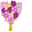 Flower Bouquets Purple Yellow Pointer