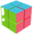 Minimal Rubik’s Cube Green Blue Red Pointer