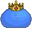 Terraria King Slime and Crown Blue Yellow Pointer