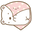 Cute Sumikko Gurashi Shirokuma and Furoshiki White Pink Pointer