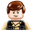 LEGO Star Wars Han Solo and Blaster Brown Beige Pointer