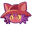 OneShot Niko and Light Bulb Red Purple Pointer