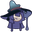 Cookie Run Prune Juice Cookie and Book Purple Black Pointer