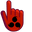 Naruto Cursed Seal of Heaven on Red Background Black Pointer