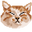 Funny Gray and Orange Cats Pixel Beige Pointer