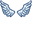 Angel Wings Pixel Light Blue Pointer