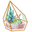 Floral Terrarium Green Brown Pointer