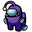 Among Us Purple Anglerfish Character Pointer
