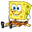 SpongeBob Shocked Pixel Yellow Pointer