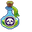 Bottle of Poison Pixel Green Blue Pointer