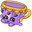 Shopkins Tessa Teacup Purple Yellow Pointer