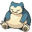 Pokemon Snorlax Pixel Beige Blue Pointer