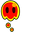 Super Mario Podoboo and Lava Bubbles Red Yellow Pointer