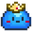 Cute Terraria Slime Prince Pixel Blue Yellow Pointer