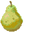 Ripe Pear Pixel Green Brown Pointer