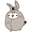 Molang and Piu Piu in Donkey and Shrek Costumes Gray Pointer
