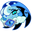 Cookie Run Shadow Milk Cookie and Staff Blue Pointer