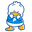 Sanrio Pekkle with Duckling Toy White Blue Pointer