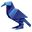 Origami Dark Blue Crow Pointer
