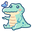 Kawaii Crocodile and Little Bird Green Pointer