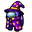 Among Us Purple Wizard Character Yellow Pointer
