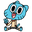 The Amazing World of Gumball Playful Gumball Watterson Blue Pointer