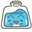 Cute Bugcat Capoo in Bottles Blue Pointer