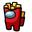 Among Us Red Fries Box Character Yellow Pointer